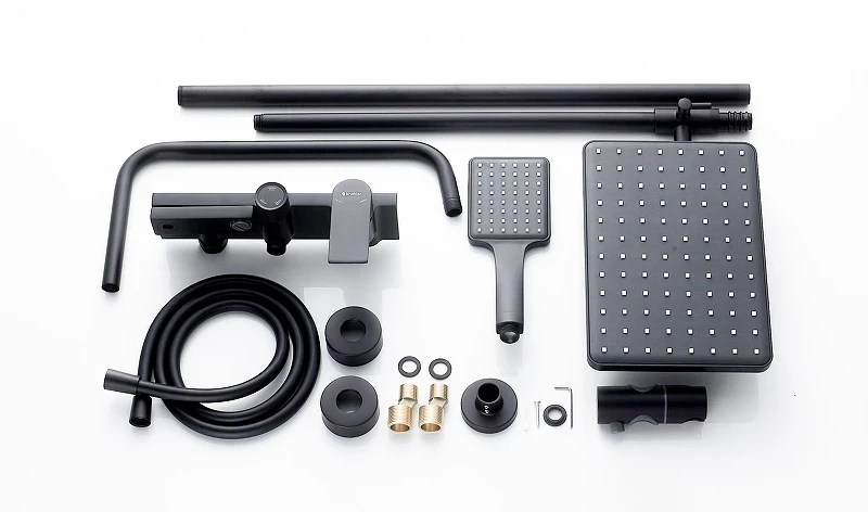 Душевая система Knotlor Vigor KN-72/BL цвет Матовый черный
