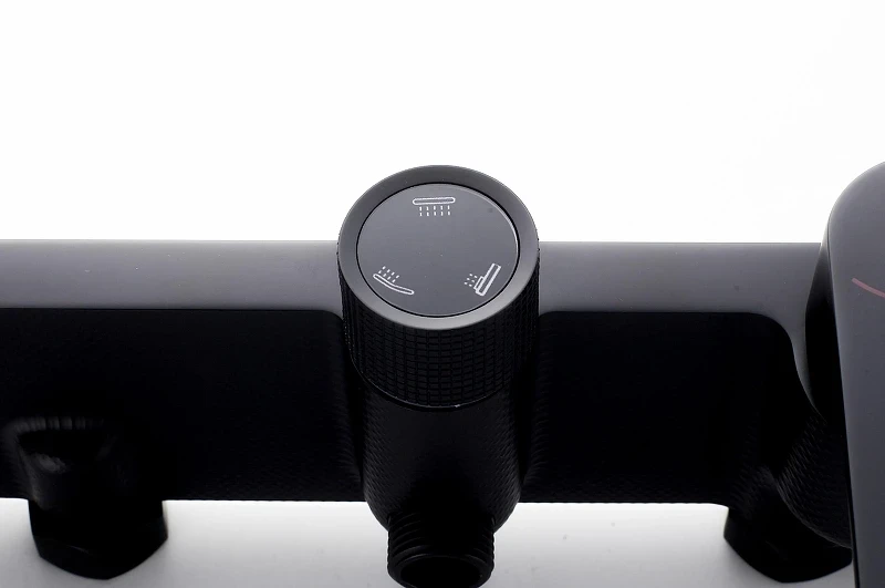 Душевая система Knotlor Vigor KN-72/BL цвет Матовый черный