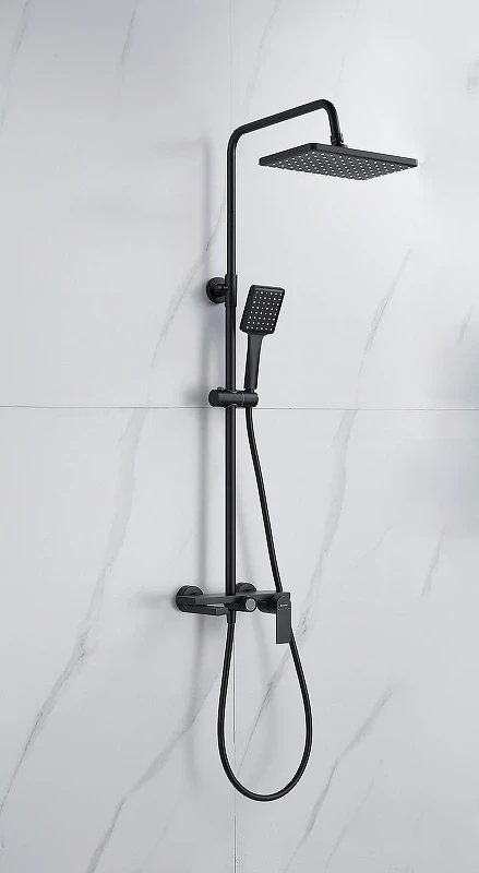 Душевая система Knotlor Vigor KN-72/BL цвет Матовый черный