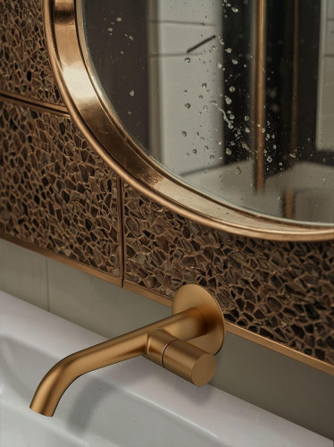 Смеситель для раковины AltroBagno Bilancia 010805 BC цвет Медь матовая