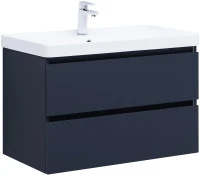 Тумба с раковиной Aquanet Вега 2.0 80 344742 подвесная цвет Маренго
