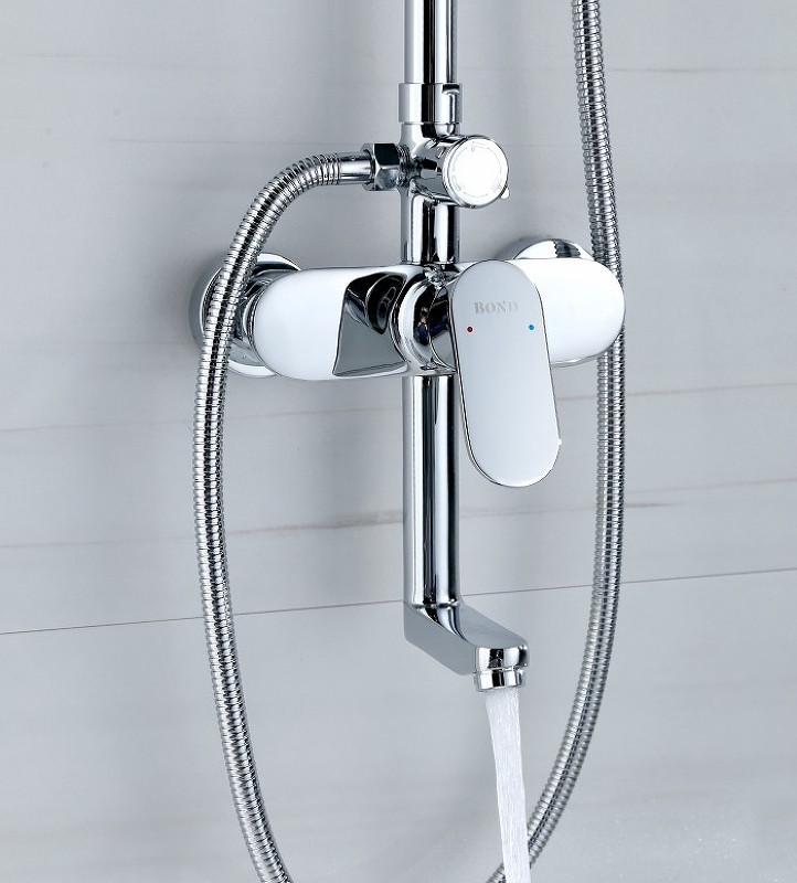 Душевая система Bond B01-9400 Хром латунь на стену
