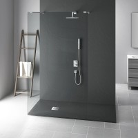 Душевой поддон из искусственного камня Vincea 110x80 VST-4SR8011A Антрацит