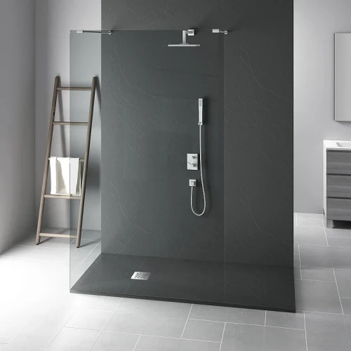 Душевой поддон из искусственного камня Vincea 110x80 VST-4SR8011A Антрацит