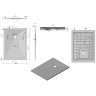Душевой поддон из искусственного камня Vincea 110x80 VST-4SR8011A Антрацит