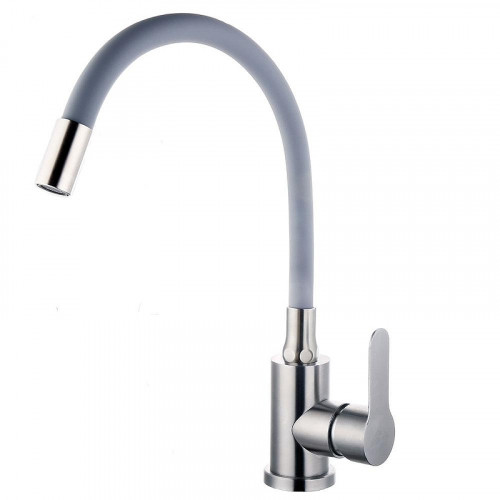 Смеситель для кухни Fashun A54101-12 цвет Сатин Серый