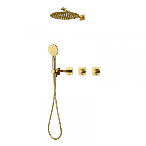 Душевая система WasserKRAFT A7651.304.305.183.208.280.197.348 цвет Золото глянцевое