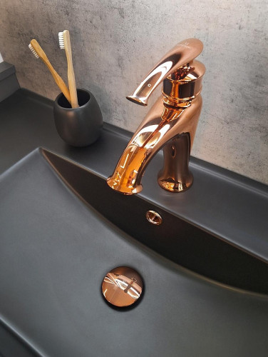 Донный клапан AltroBagno PU 070203 Ror click-clack цвет Розовое золото