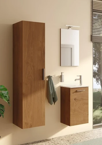 Комплект мебели для ванной Vitra Mia 40 69565 подвесной Золотой дуб