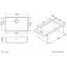 Кухонная мойка Alveus Granital Omni 40 Carbon G91 750x450x198 1150062 Черная