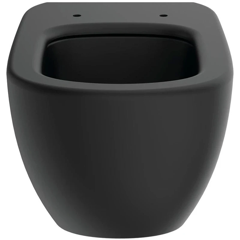 Комплект унитаза с инсталляцией Ideal Standard Tesi Aqua Blade T3868V3/123A6 с сиденьем Микролифт и Черной матовой клавишей смыва фарфор подвесной