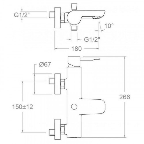 Смеситель для ванны Ramonsoler Odisea 390501S Хром