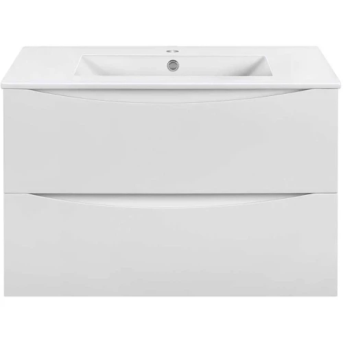 Тумба под раковину Vincea Mia Slim 80 VMC-2MC800S1GW подвесная G.White МДФ / ЛДСП