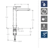 Смеситель для раковины Ramonsoler Alexia 3602NM Черный матовый