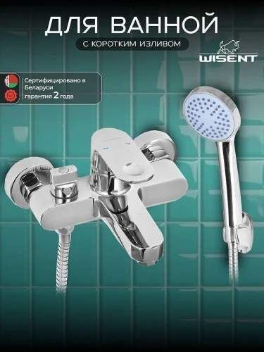 Смеситель для ванны Wisent WP30201 цвет Хром