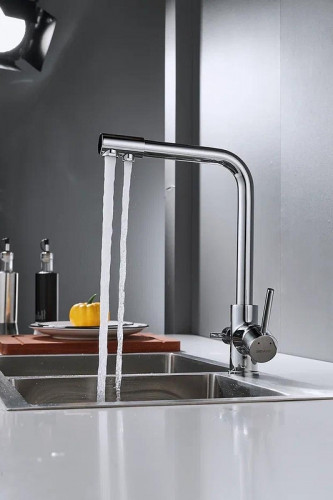 Смеситель для кухни Shevanik S328 цвет Хром