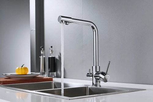 Смеситель для кухни Shevanik S328 цвет Хром