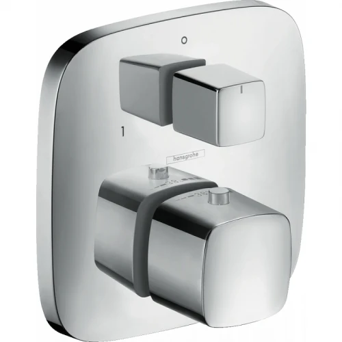 Смеситель для душа Hansgrohe PuraVida 15771000 с термостатом Хром латунь встраиваемый