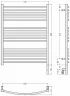 Электрический полотенцесушитель Сунержа Аркус 3.0 80x63 32-5705-8060 цвет Золотой шёлк
