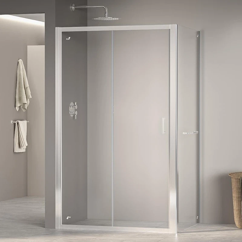 Душевой уголок RGW Passage 100x100 4108741100-11 профиль цвет Хром стекло прозрачное