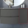 Подвесной шкаф Cezares Vague 34 R 54906 Grigio talpa opaco МДФ / ЛДСП
