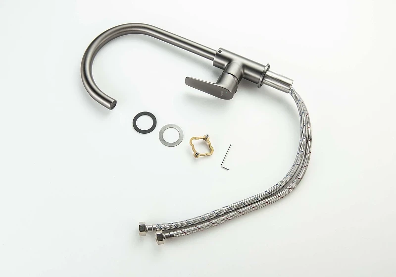 Смеситель для кухни Aquatek Бетта AQ1182BGM цвет Оружейная сталь