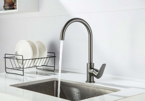 Смеситель для кухни Aquatek Бетта AQ1182BGM цвет Оружейная сталь