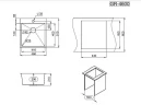Кухонная мойка Granula 46 4600 цвет Графит матовый