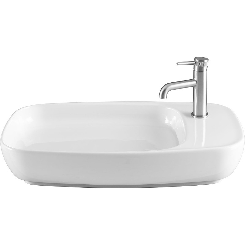 Раковина Allen Brau Liberty 2 70 4.32012.20 Белая фаянс накладная