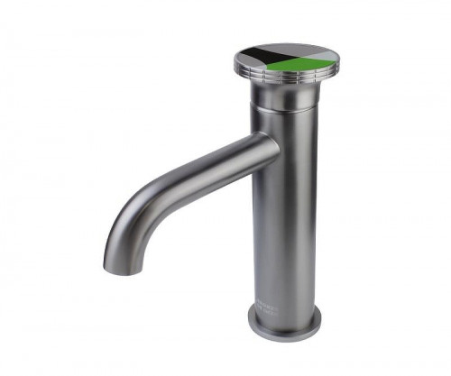 Смеситель для раковины Bronze de Luxe OMG! 9009GM-G цвет Графит матовый Зеленый