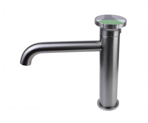 Смеситель для раковины Bronze de Luxe OMG! 9009GM-G цвет Графит матовый Зеленый
