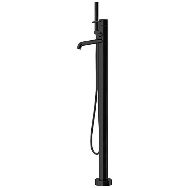 Смеситель для ванны Gattoni Circle Two 9108/91NO Черный матовый латунь на пол