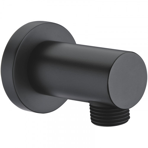 Шланговое подключение WasserKRAFT Elbe A082 Черное матовое латунь на стену