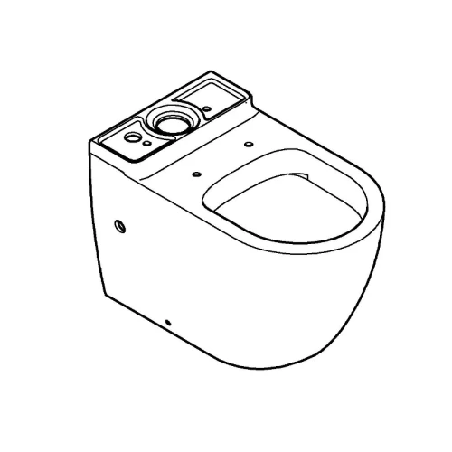 Унитаз компакт Grohe Bau Ceramic 39910000 без бачка и сиденья фарфор напольный