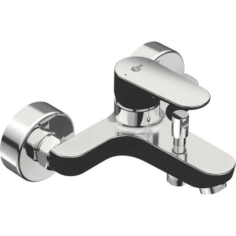 Смеситель для ванны Ideal Standard Tyria BC157HS Черный матовый Хром латунь на стену