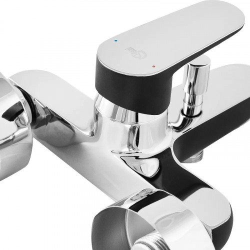 Смеситель для ванны Ideal Standard Tyria BC157HS Черный матовый Хром латунь на стену