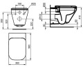 Унитаз подвесной Ideal Standard Tonic II K316501 с сиденьем Микролифт