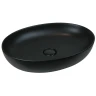 Раковина-чаша AeT Elite Oval 55 L616T0R0V0105 Черная матовая фаянс накладная