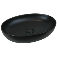 Раковина-чаша AeT Elite Oval 55 L616T0R0V0105 Черная матовая фаянс накладная
