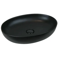 Раковина-чаша AeT Elite Oval 55 L616T0R0V0105 Черная матовая фаянс накладная