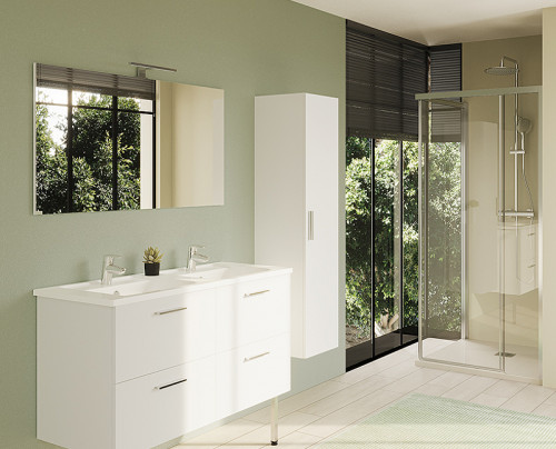 Душевая система Vitra Aquaheat Bliss A47201EXP с термостатом Хром латунь на стену