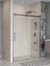 Душевая дверь BelBagno Marino 2 150 MARINO-2-BF-1-150-C-GM профиль Оружейная сталь стекло прозрачное