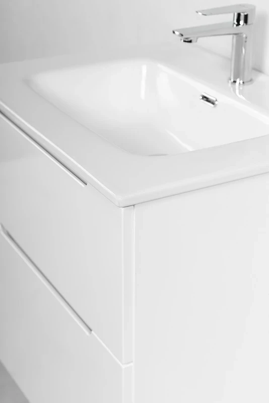 Тумба под раковину BelBagno Etna-H60 70 ETNA-H60-700-2C-SO-BL-P подвесная Bianco Lucido МДФ / ЛДСП