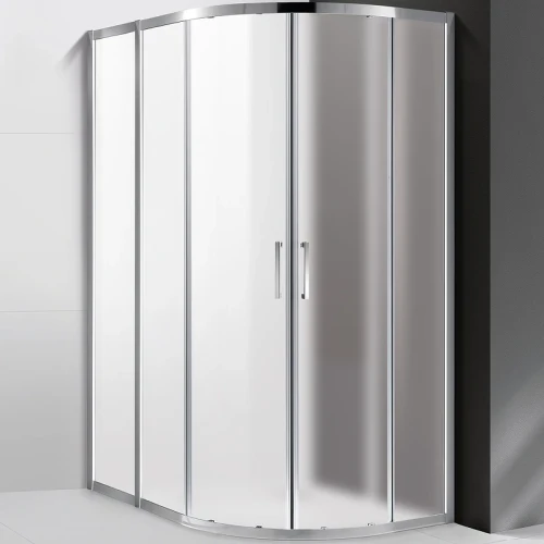 Душевой уголок Cezares Molveno 120x100 MOLVENO-RH-2-120/100-P-Cr профиль Хром стекло рифленое