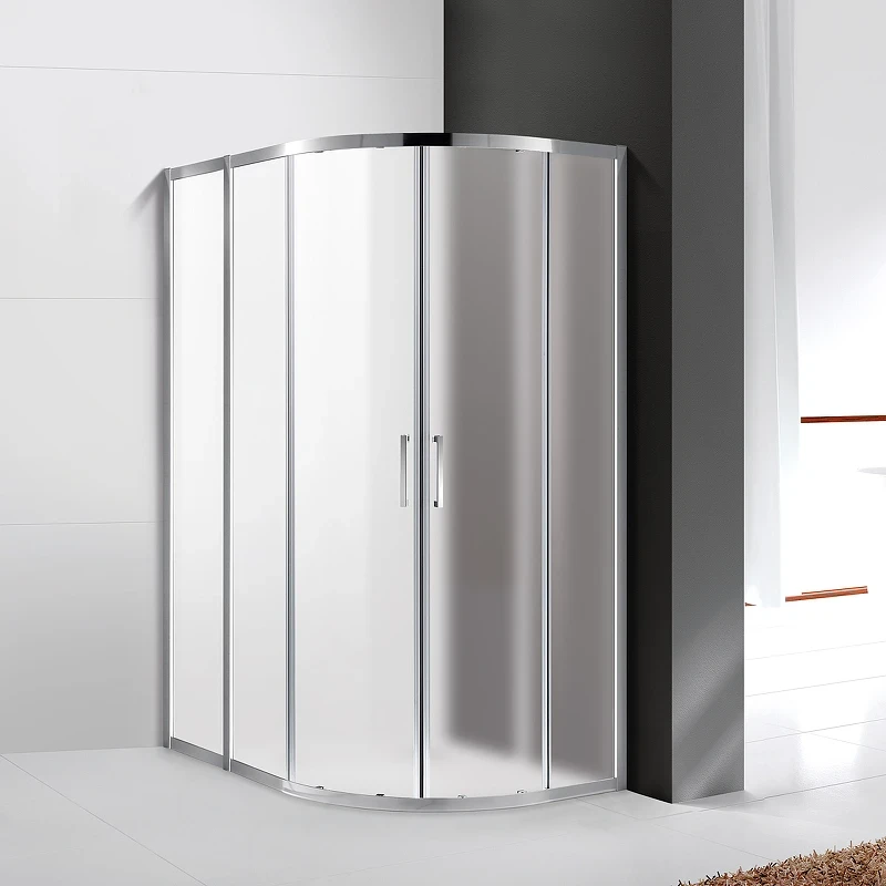 Душевой уголок Cezares Molveno 120x100 MOLVENO-RH-2-120/100-P-Cr профиль Хром стекло рифленое