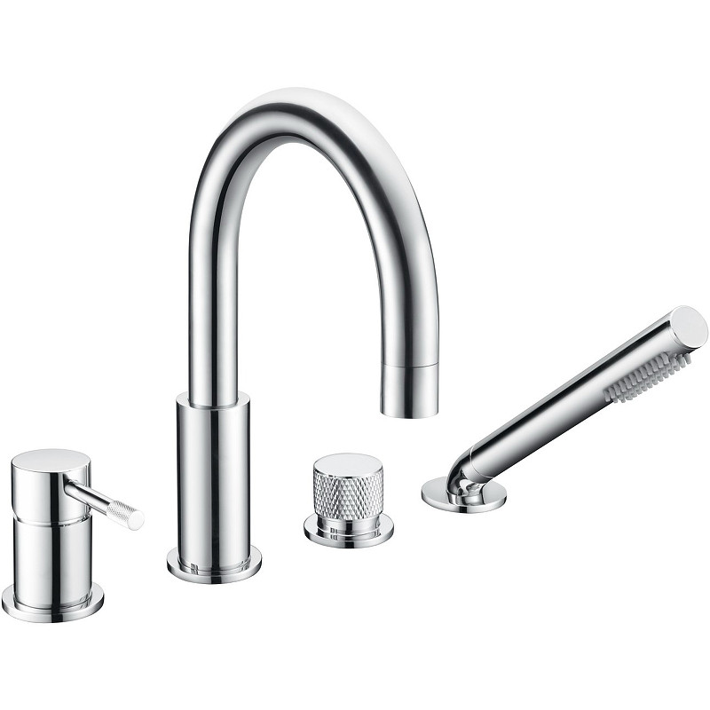 Смеситель на борт ванны Boheme Uno 460-CR Хром латунь