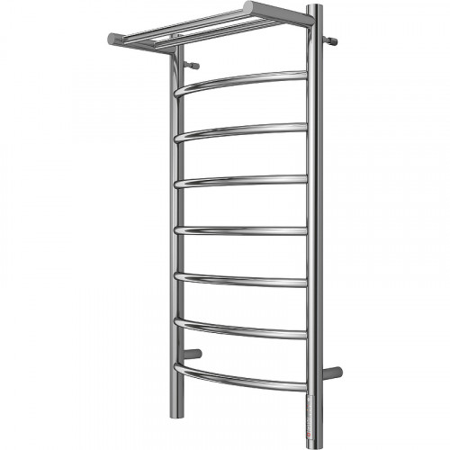 Электрический полотенцесушитель Terminus Классик с/п П8 400х850 4670078531407 с полкой Хром нержавеющая сталь