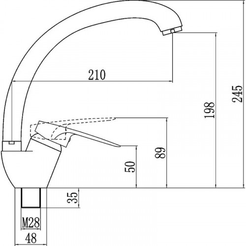Смеситель для кухни Fmark FM4104W цвет Белый