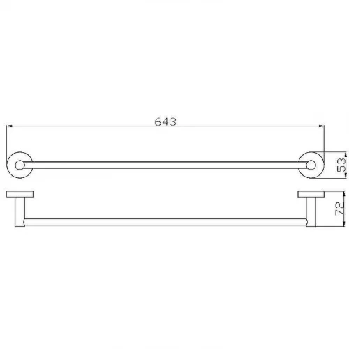 Полотенцедержатель Rav Slezak Colorado COA0701/60ZK Золотистый крацованный