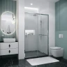 Душевая дверь Grossman Style 110 100.K33.05.110.10.02 профиль Хром стекло шиншилла
